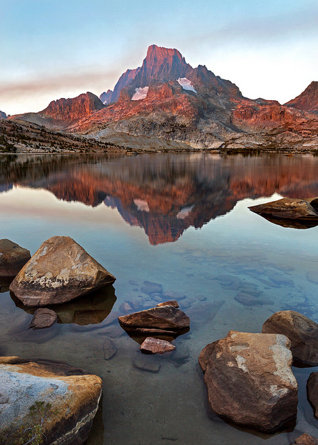 First Light on Banner Peak