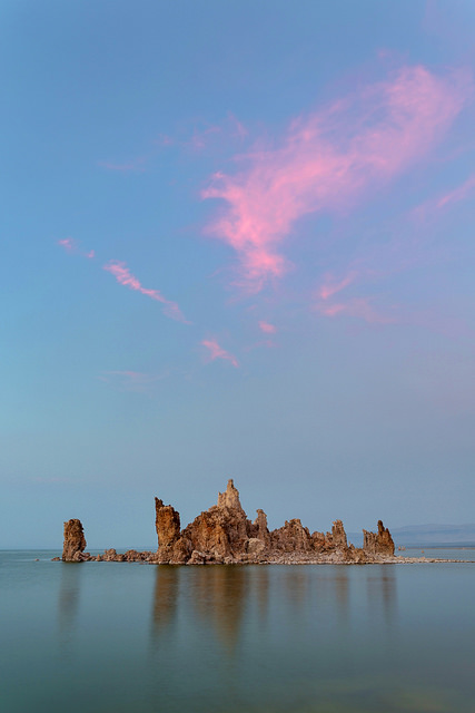Sunset Cloud Above Mono Tufa