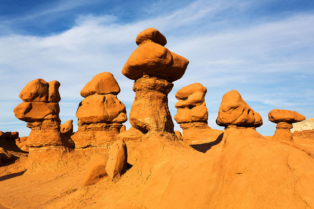 Hoodoo Formations in Goblin Valley