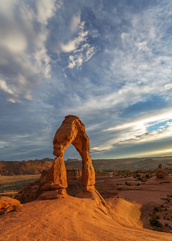 Late Light on Delicate Arch Portrait
