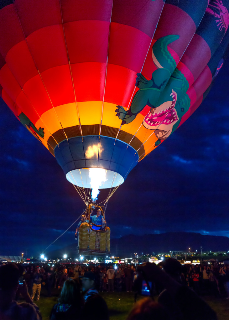 Balloon Taking Off Before Dawn