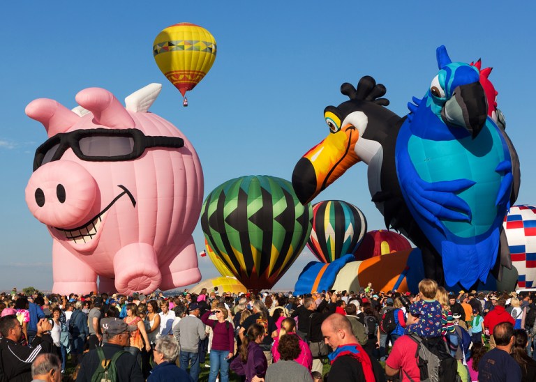 Balloons Preparing to Launch