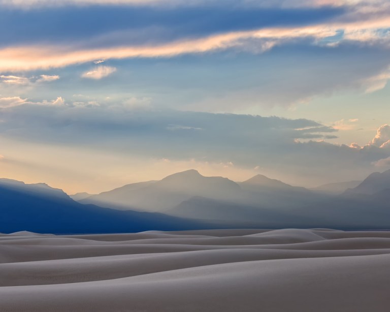 Sunset Landscape at White Sands