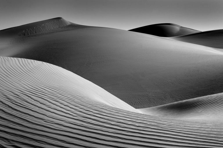Imperial Sand Dunes in B&W