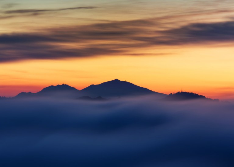 Mount Diablo Foggy Sunrise