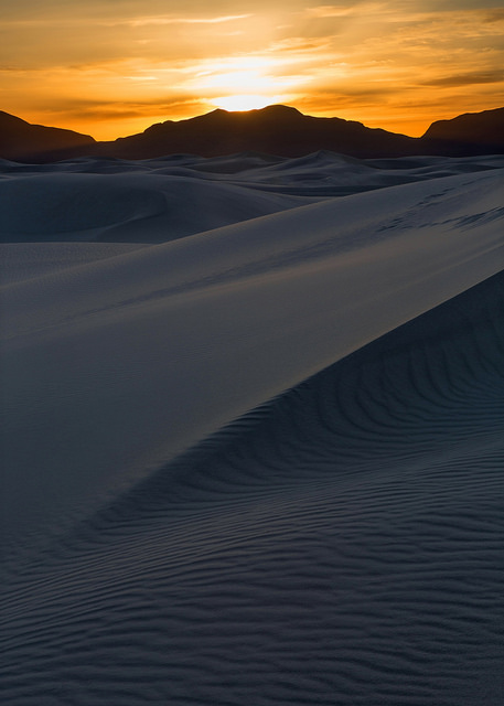 Sunset at White Sands NM