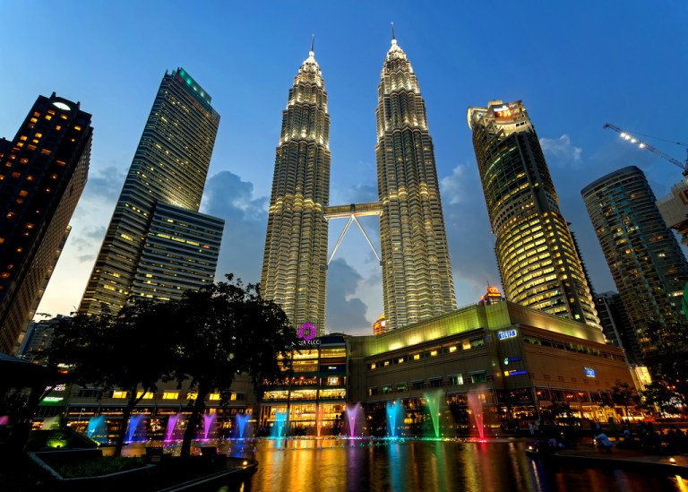 Petronas Towers from City Centre Park