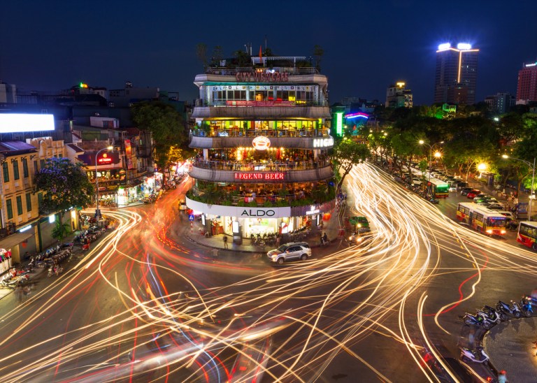 Busy Hanoi Intersection