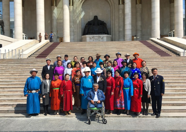 Mongolian Group at Sukhbaatar Square
