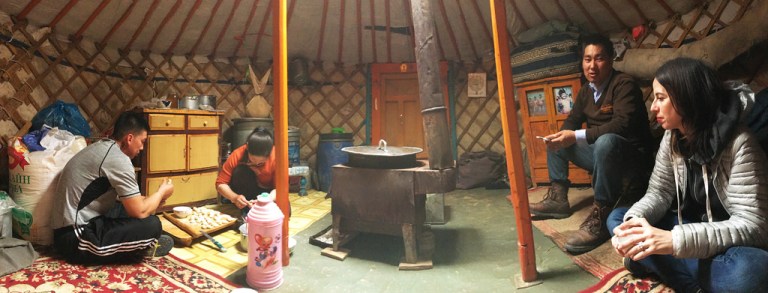 Pano Inside Badma's Ger