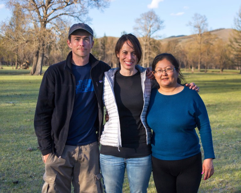 Rob, Marie, and Dada at Terelj