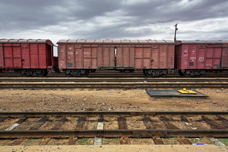 Train at Sainshand Station