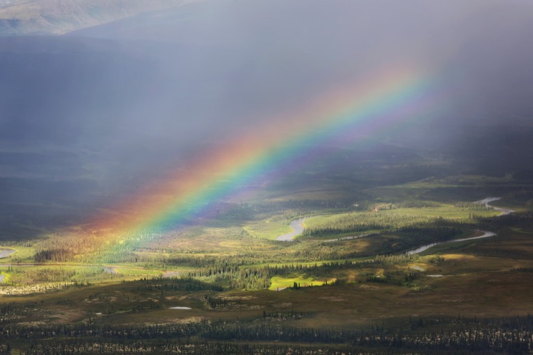 Rainbow Over Gates of the Arctic NP