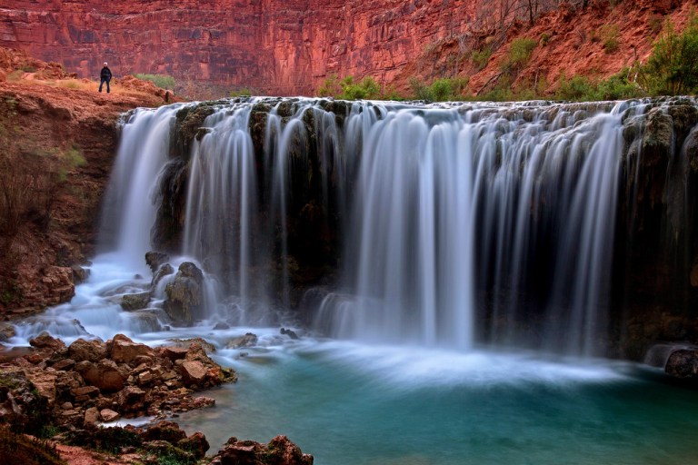 Marie at Little Navajo Falls
