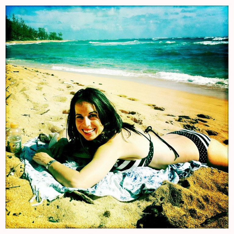 Marie at the Beach in Kauai