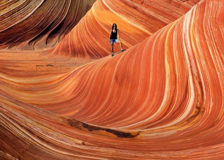 Marie Balancing on the Wave