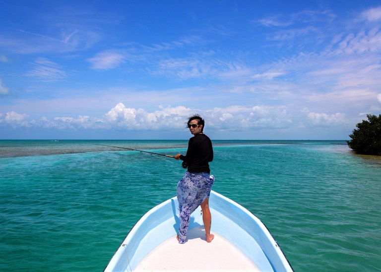 marie-flyfishing-in-belize