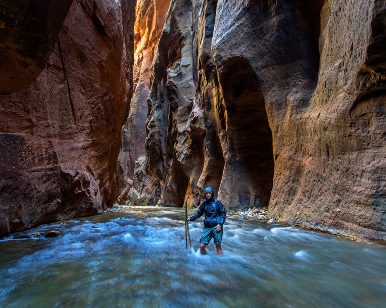 Marie Hiking through Wall Street