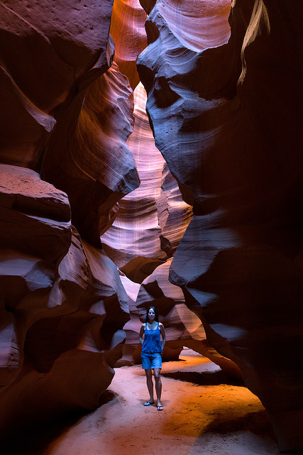 Marie in Antelope Canyon