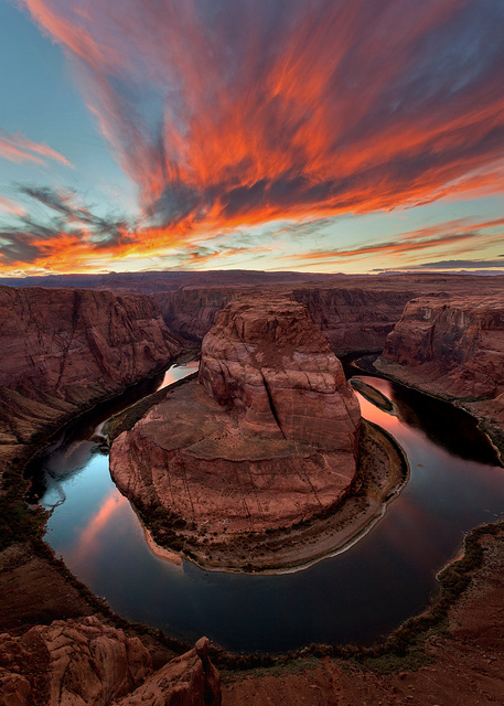 Sunset at Horseshoe Bend